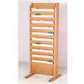 Vertex Free Standing 10 Pocket Legal Size File Holder in Light Oak VE142390